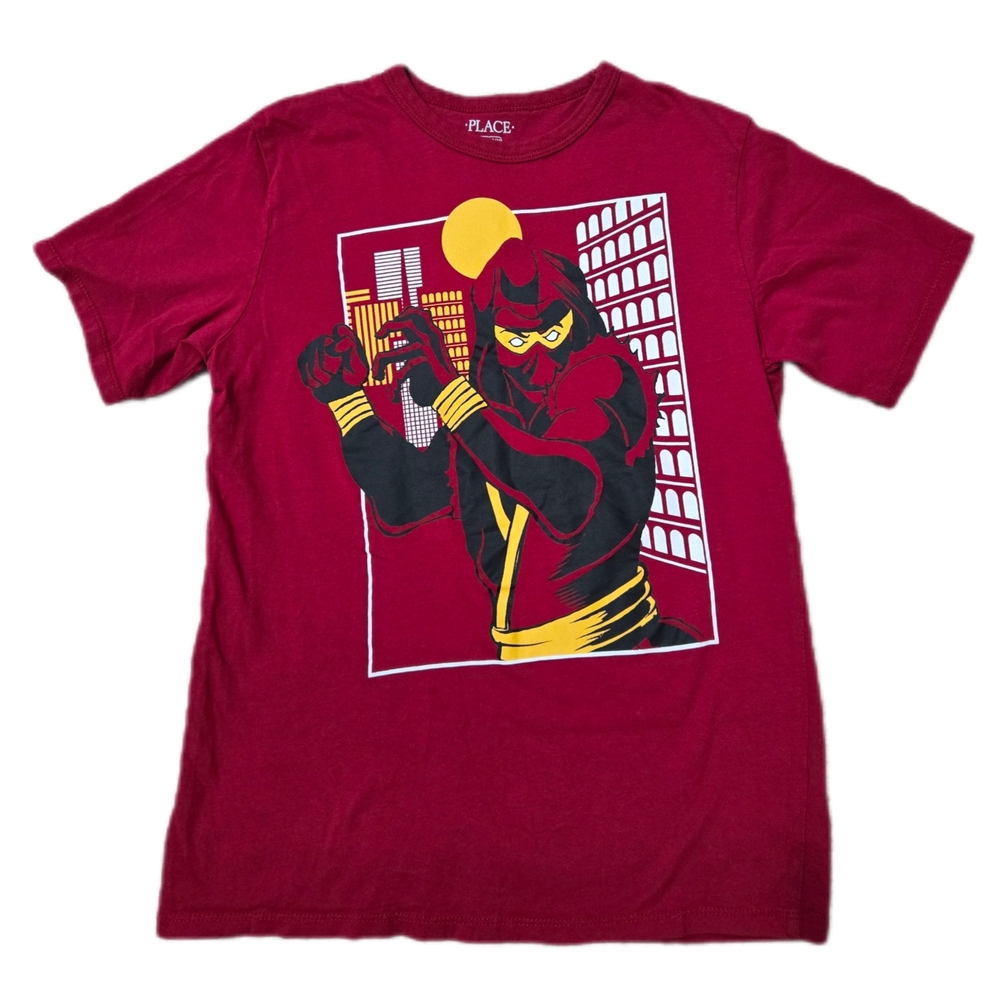 Childrens Place Maroon Ninja Graphic Tee